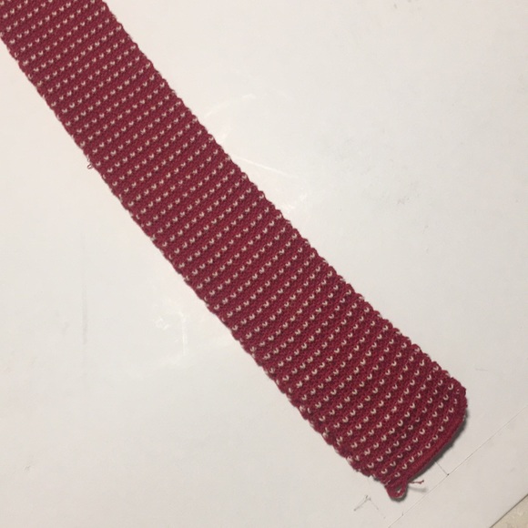 Other - Cream and Red Knit Tie Other - Cream and Red Knit Tie
